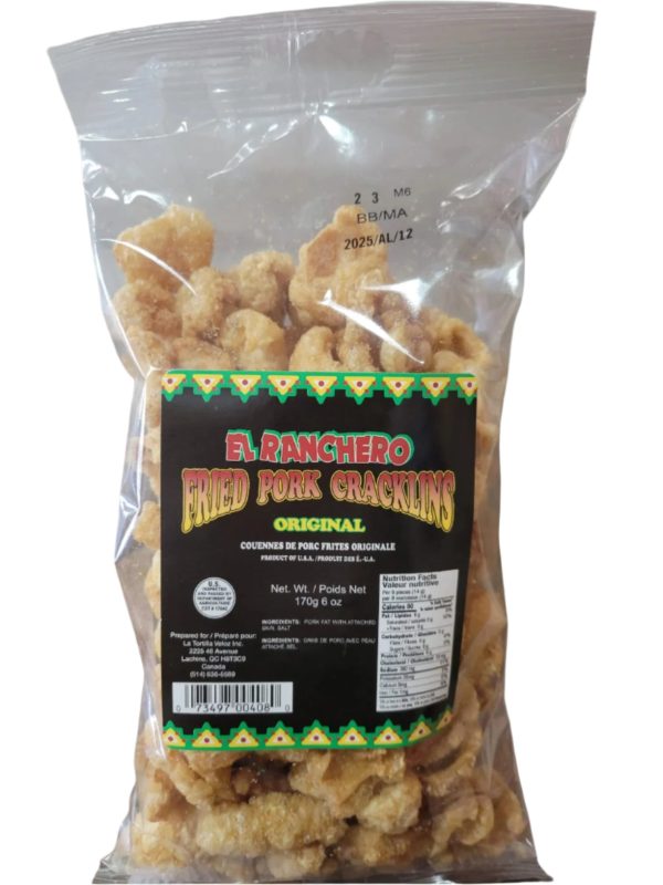 EL Ranchero Fried Pork CRACKLINGS original 170GR