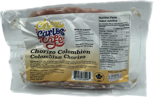 Chez Carlos Café COLOMBIAN SAUSAGE 360GR