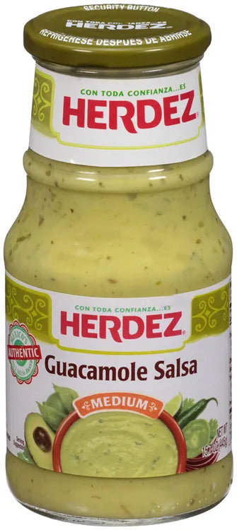 HERDEZ SALSA GUACAMOLE MEDIUM 15.7oz