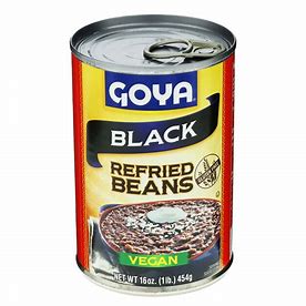 Goya Black Refried Beans 454g