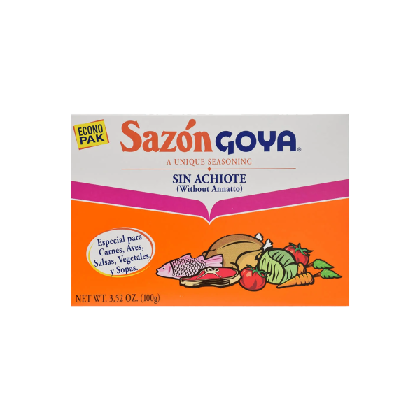 Sazon Goya Sin achiote 100g