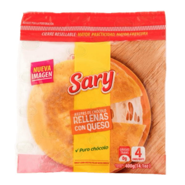 Sary Frozen Arepa de Chocolo Rellena de Queso 400 g