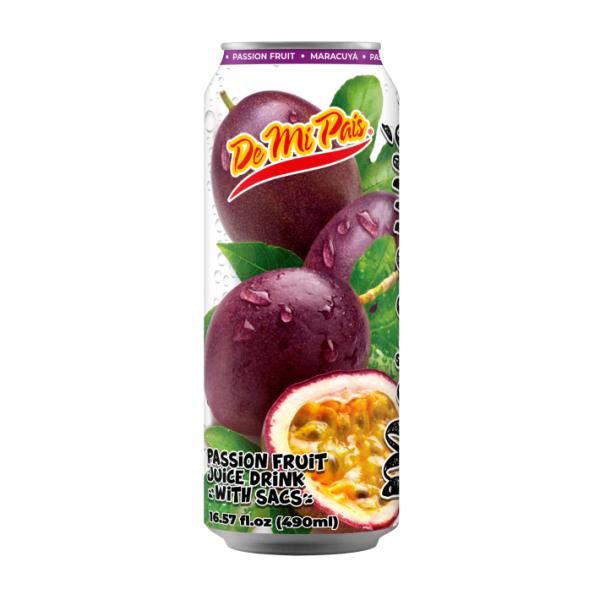DMP Juice Maracuya Passion Fruit con pulpa Can 6.9 Oz 490 ml
