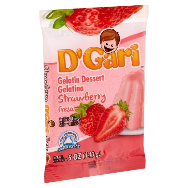 Gelatina D'Gari Strawberry 5oz