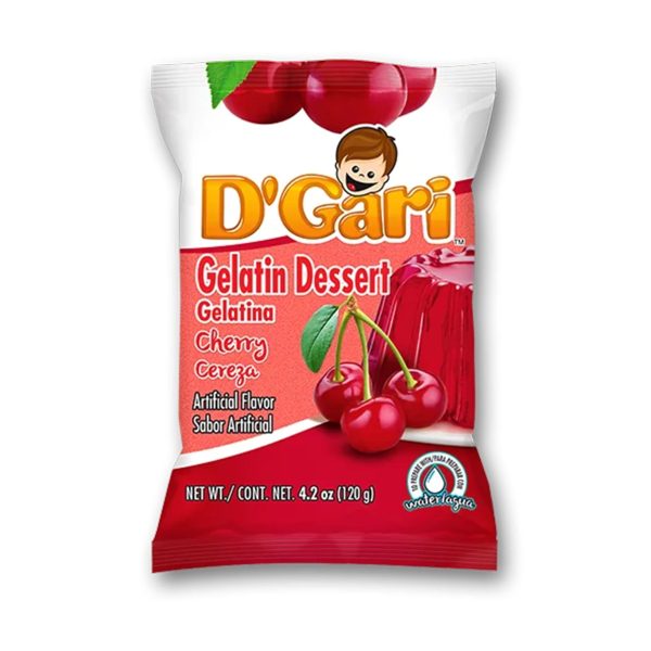 Gelatina D'Gari Cherry 4.5 oz