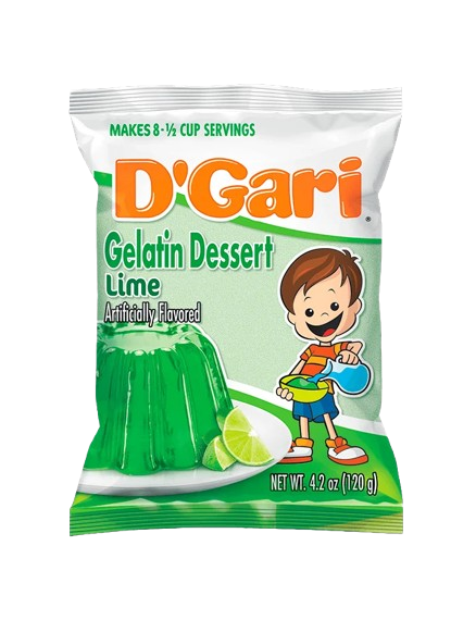 D'Gari, Gelatin Dessert - Lime [5oz]