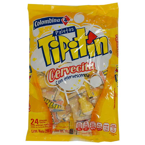 Paleta Tipitin Colombina 1und (Cervecita, Sandia, Corazon)