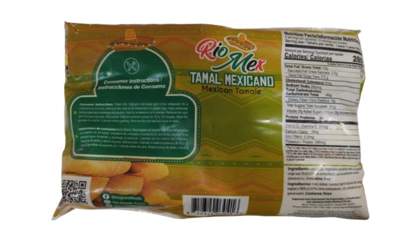 Rio Grande Congelado Tamal Elote Mexicano 16 Un (30oz-850g)