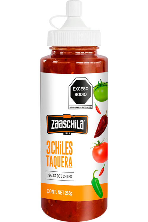 Zaaschila, 3 Chiles Homestyle Hot Sauce [265g]