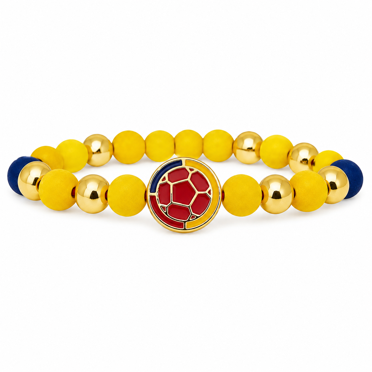 Pulsera Colombia Fútbol Amarilla Diseño 2