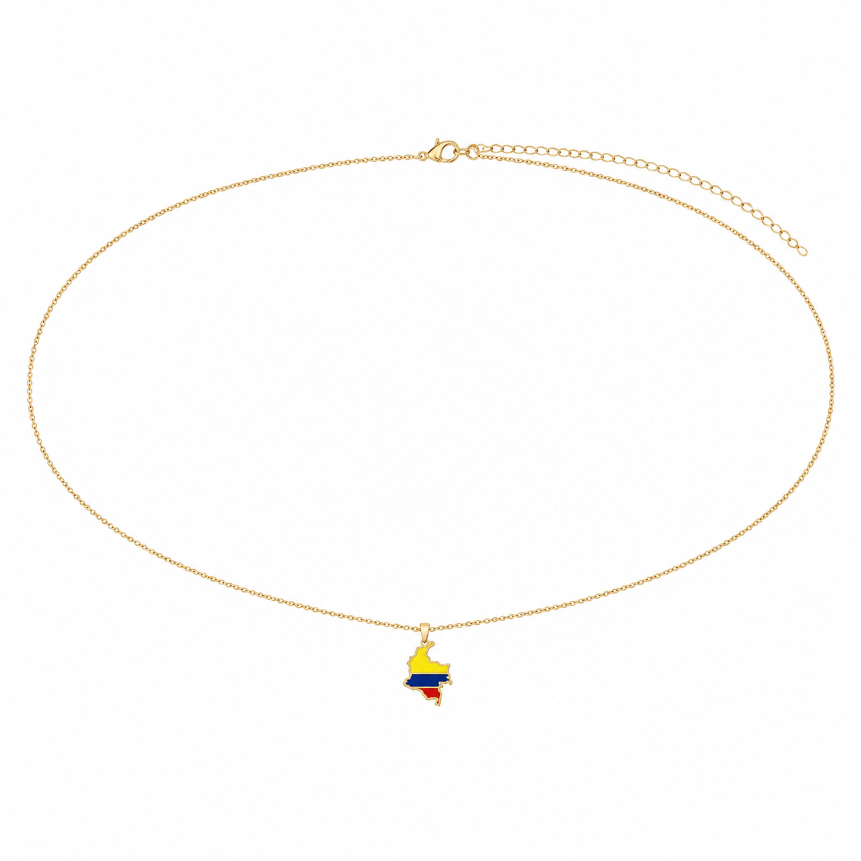 Collar Dorado Mapa Colombia - Image 2