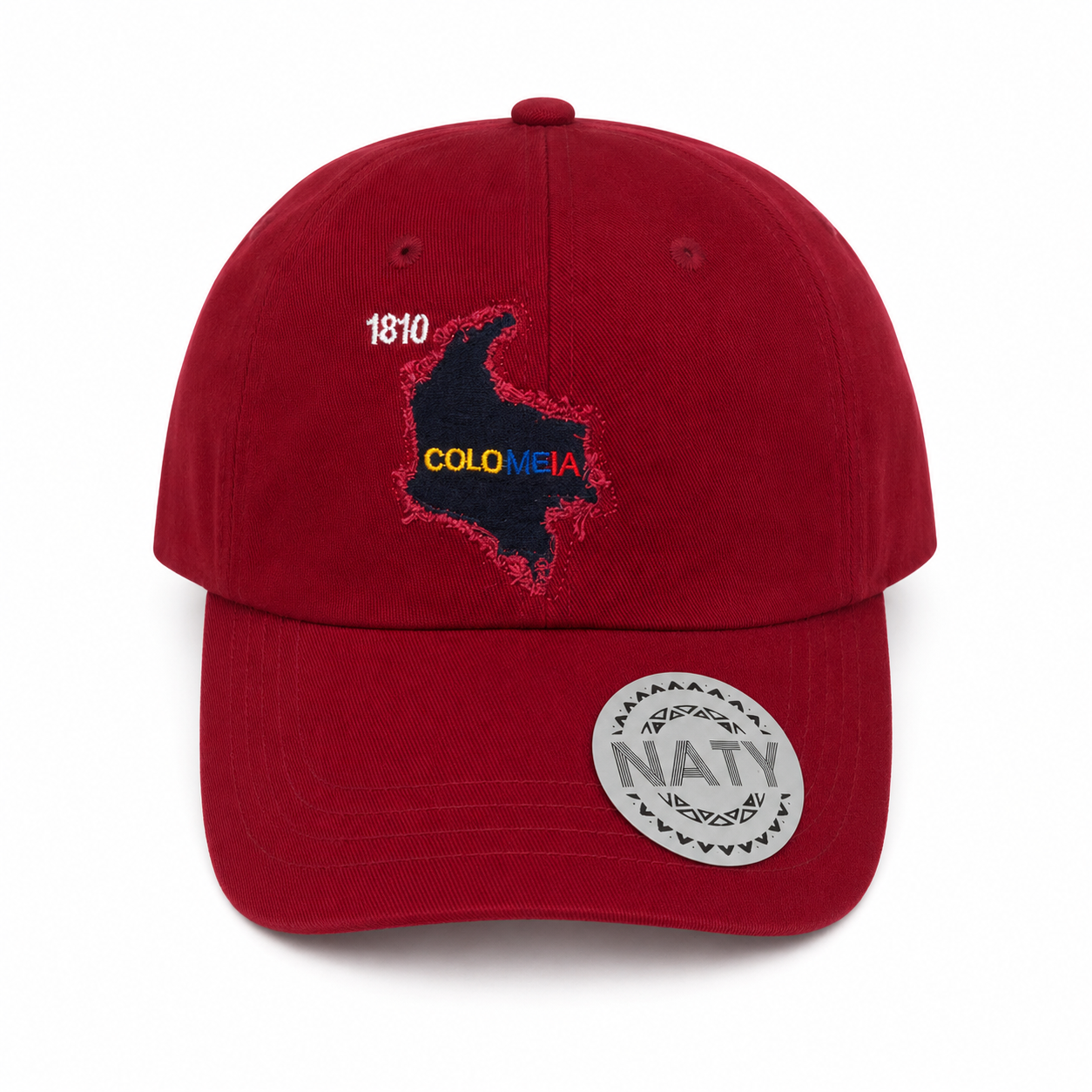 Gorra Vinotinto Colombia Bordada