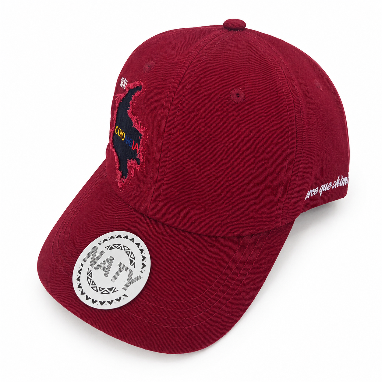 Gorra Vinotinto Colombia Bordada - Image 2