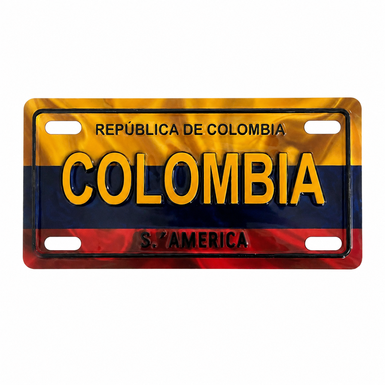 Imán Placa Colombia Bandera