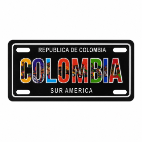 Imán Placa Colombia Colores