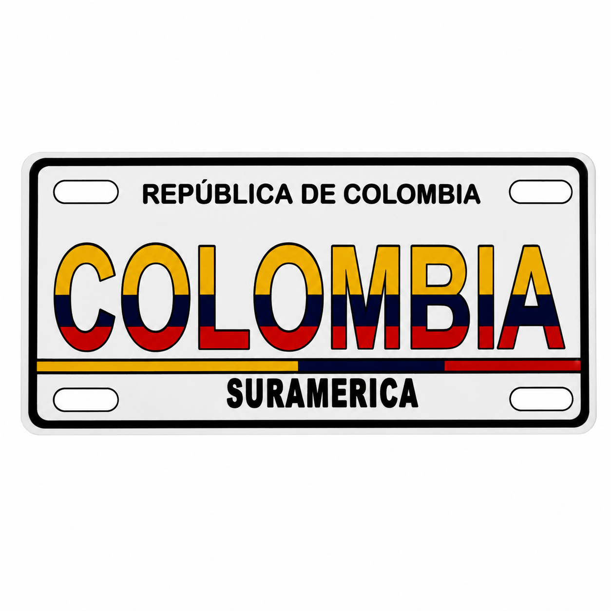 Imán Placa Colombia Suramérica