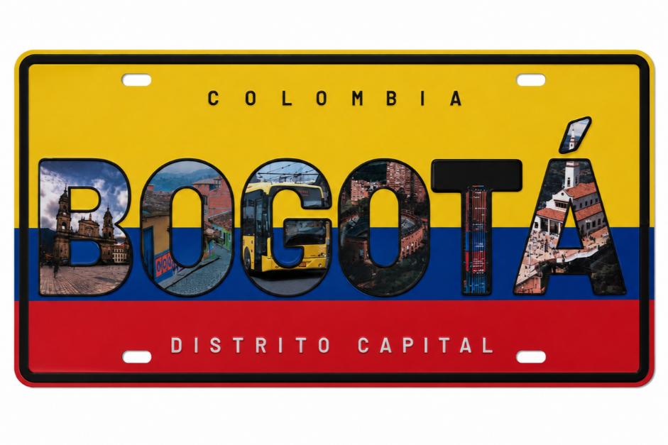 Placa Bogotá Distrito Colombia