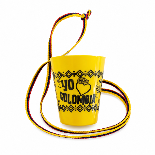 Vaso Shot Amarillo Yo Amo Colombia